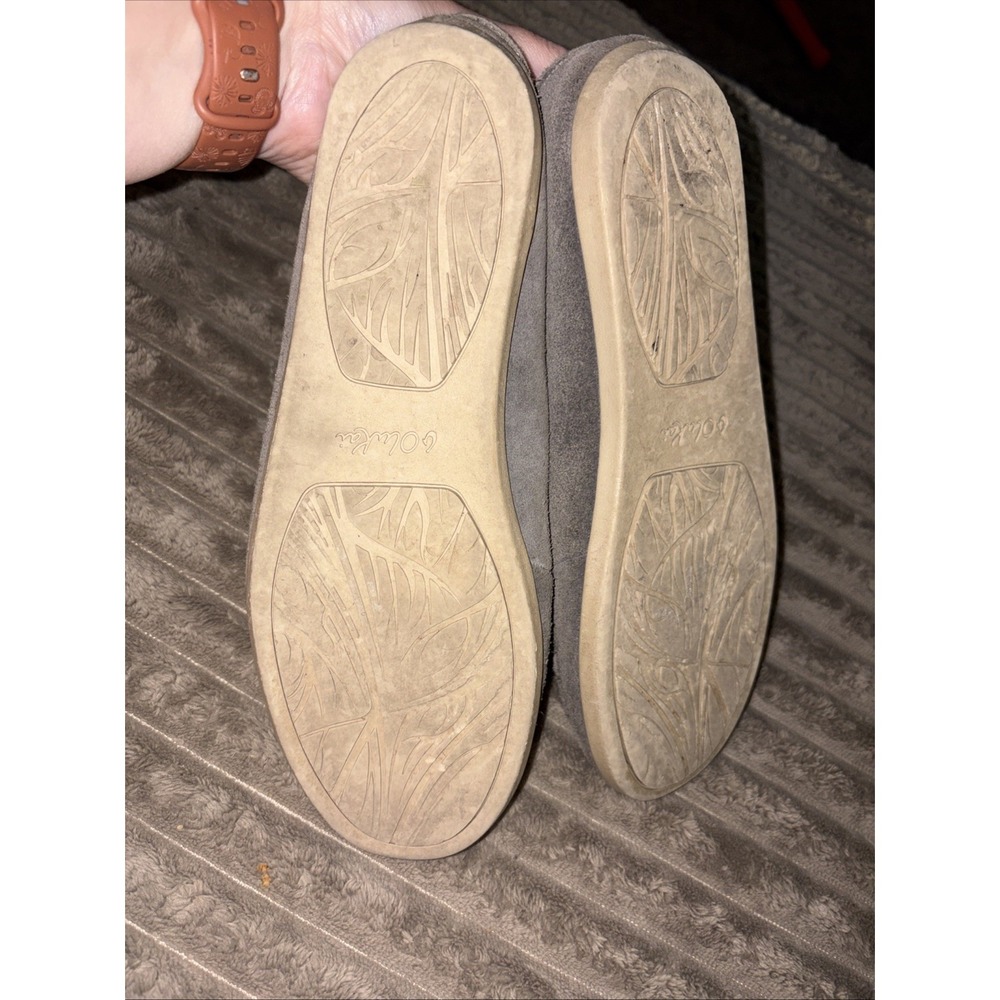 OluKai Nohea Perf Gray Suede Leather Loafer Slip-on Shoes Women's Size 10 - Picture 7 of 7